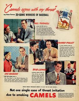 Camel 1949 Winners of Baseball, propaganda