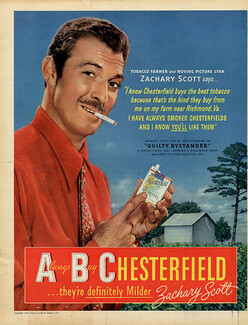 Chesterfield 1950 Zachary Scott