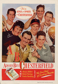 Chesterfield (Cigarettes, Tobacco Smoking) 1947 Sportsman