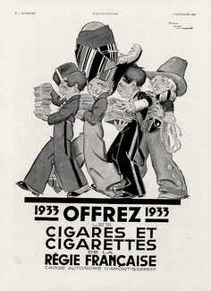 Régie Francaise (Cigarettes) 1932 René Vincent, Bellhop