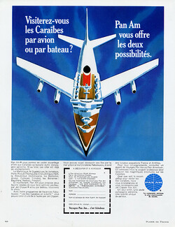 Pan Am (Airlines) 1966 Airplane Boat, Ship