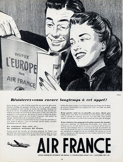 Air France 1949 Europe