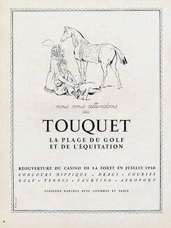 Le Touquet (City) 1950 Répessé, Horse Golf