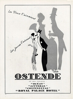 Ostende (City) 1929 Don, Royal Palace Hotel