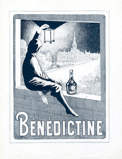 Bénédictine 1909 Cappiello Poster Art