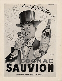 Sauvion (Cognac) 1944 Louis J. Asse