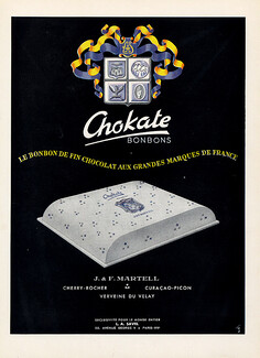 Chokate Bonbons 1947 J & F Martell