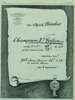 Nicolas 1925 Champagne, Veuve Galien