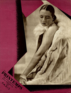 Au Printemps 1919 Fur Coat, Photo Laure Albin Guillot