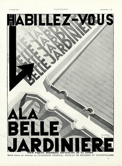 Belle Jardinière 1931 Pont-Neuf, Graphic, M.de Rechen, A.Norgeu