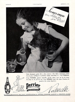 Perrier 1937 Girl, Dog