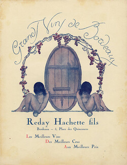 Reday Hachette Fils 1939 Grands Vins de Bordeaux