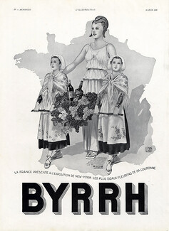 Byrrh 1939 Thuir, grapes harvest, Léonnec, Marianne