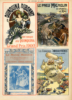 Dubonnet 1905 Jules Cheret & Michelin Art Nouveau Poster Art
