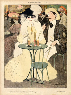 Cardona 1905 "Au Jardin De Paris" Restaurant