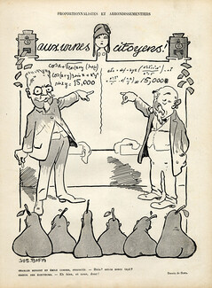 Gus Bofa 1910 Benoist & Combes Caricature, Marianne