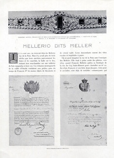Mellerio dits Meller, 1923 - Diadème for S.A.R. la Duchesse de Vendome, Brevets, 2 pages
