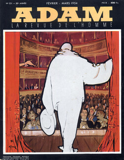 René Gruau 1954 Cover Adam Theatre Costume