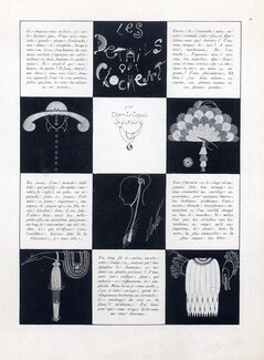 Les Détails qui Clochent, 1928 - Erté (Romain de Tirtoff) Feathers Hats..., Text by Dominique Sylvaire