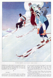 René Vincent 1931 Skiing Winter Sports