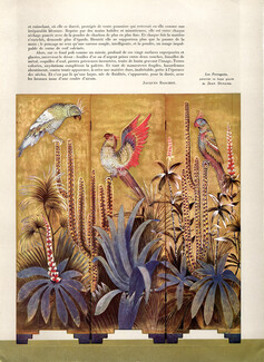 Jean Dunand 1940 Screen Parrot Decorative Arts
