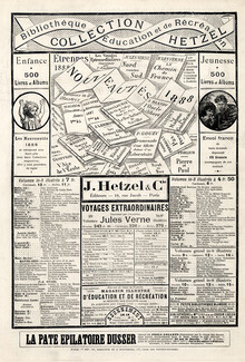 Hetzel & Cie 1887 Publishers Art Nouveau Style