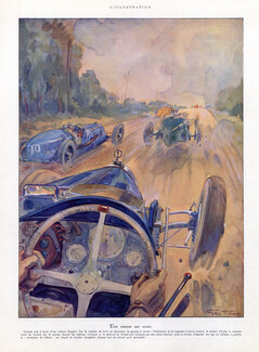 Geo Ham 1936 Racing Driver Course sur Route Bugatti