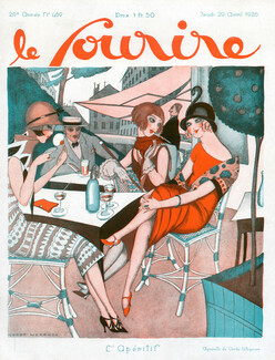 Gerda Wegener 1926 L'Aperitif Drink Cigarette Holder Elegant Parisienne Smoker
