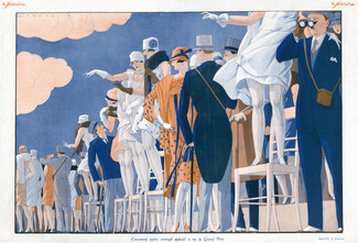 Fabius Lorenzi 1926 Horse Racing Elegants Roaring Twenties Fashion