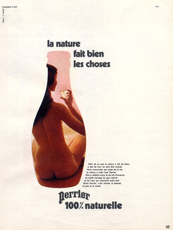 Perrier (Water) 1971 Bottle, Nude, Photo Dewolf