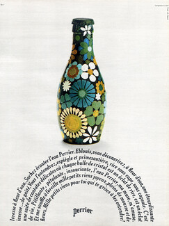 Perrier (Drinks) 1971 Ivresse à Fleur d'eau...Bottle Flowers