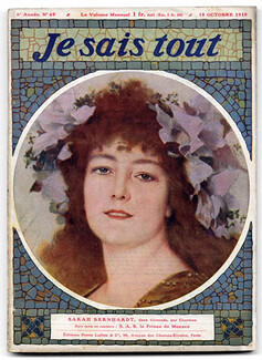 Je Sais Tout N°69 1910 Sarah Bernhardt