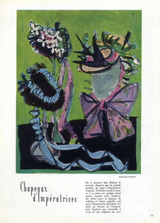 Caroline Reboux 1946 "Chapeaux d'Impératrice" par A. C. - Hats for Impératrice Eugénie, Elisabeth