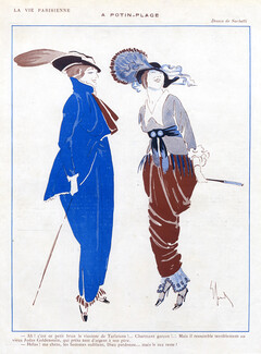 Sachetti 1913 Elegants Fashion Illustration