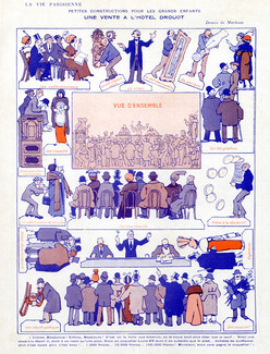 Markous 1913 Auction House Drouot, Vente a l'Hotel Drouot, Comic Strip