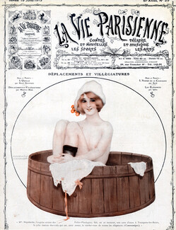 Raphaël Kirchner 1913 Beauty Treatment Spa, Nude