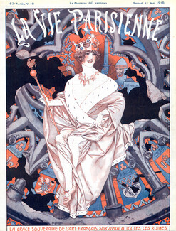 Hérouard 1915 ''La Grace Souveraine de l'Art Francais...'' medieval, Her Majesty the Queen Medieval Costume