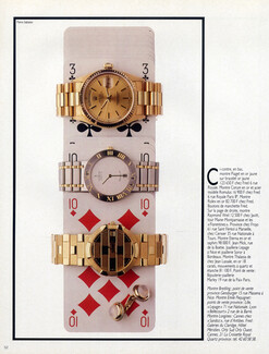 Rolex, Corum, Piaget 1988 Watches, Longines, Photo Pierre Sabatier