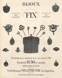 Fix (Jewels) 1907 Art Nouveau Style
