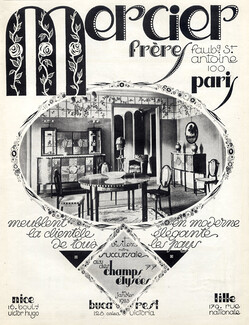 Mercier Frères (Decorative Arts) 1922 Art Deco Style