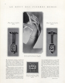 Le Goût des Pierres Dures, 1927 - Marchak & Robert Linzeler Chinese Style, Watch Regence, Watch-Brooch, Diamond Bracelet, Text by Henri Clouzot