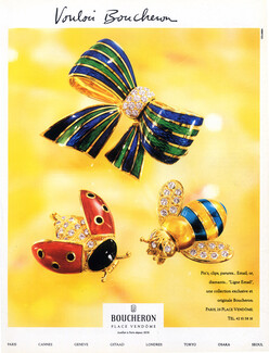 Boucheron (Jewels) 1991 Pin's, Clips, Ligne Email