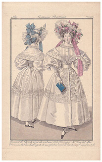 Le Journal des Dames et des Modes 1830 Costume Parisien N°2796