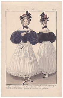 Le Journal des Dames et des Modes 1830 Costume Parisien N°2757