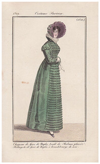 Le Journal des Dames et des Modes 1819 Costume Parisien N°1811