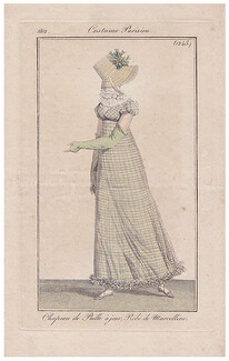 Le Journal des Dames et des Modes 1812 Costume Parisien N°1245