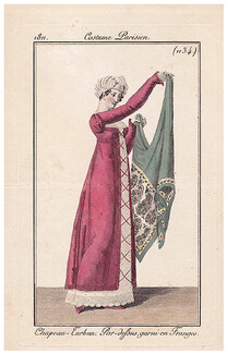 Le Journal des Dames et des Modes 1811 Costume Parisien N°1134