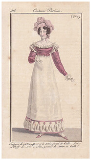 Le Journal des Dames et des Modes 1818 Costume Parisien N°1769