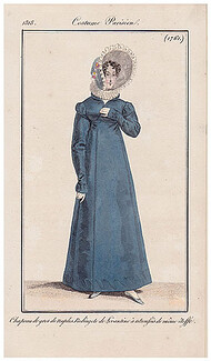 Le Journal des Dames et des Modes 1818 Costume Parisien N°1761