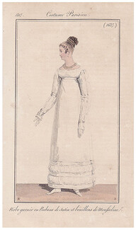 Le Journal des Dames et des Modes 1817 Costume Parisien N°1637 Horace Vernet